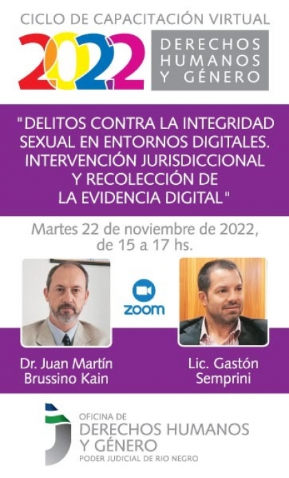 Videoconferencia sobre “Delitos contra la integridad sexual en entornos digitales”