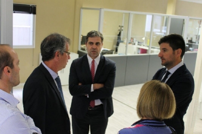 Ricardo Apcarian y Jorge Crespo recorrieron las instalaciones de la Oficina Judicial