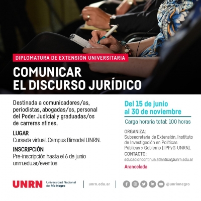 Diplomatura “Comunicar el discurso jurídico”