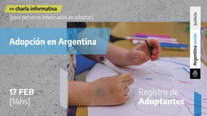 Charla federal sobre adopción para personas no inscriptas en el Registro Único